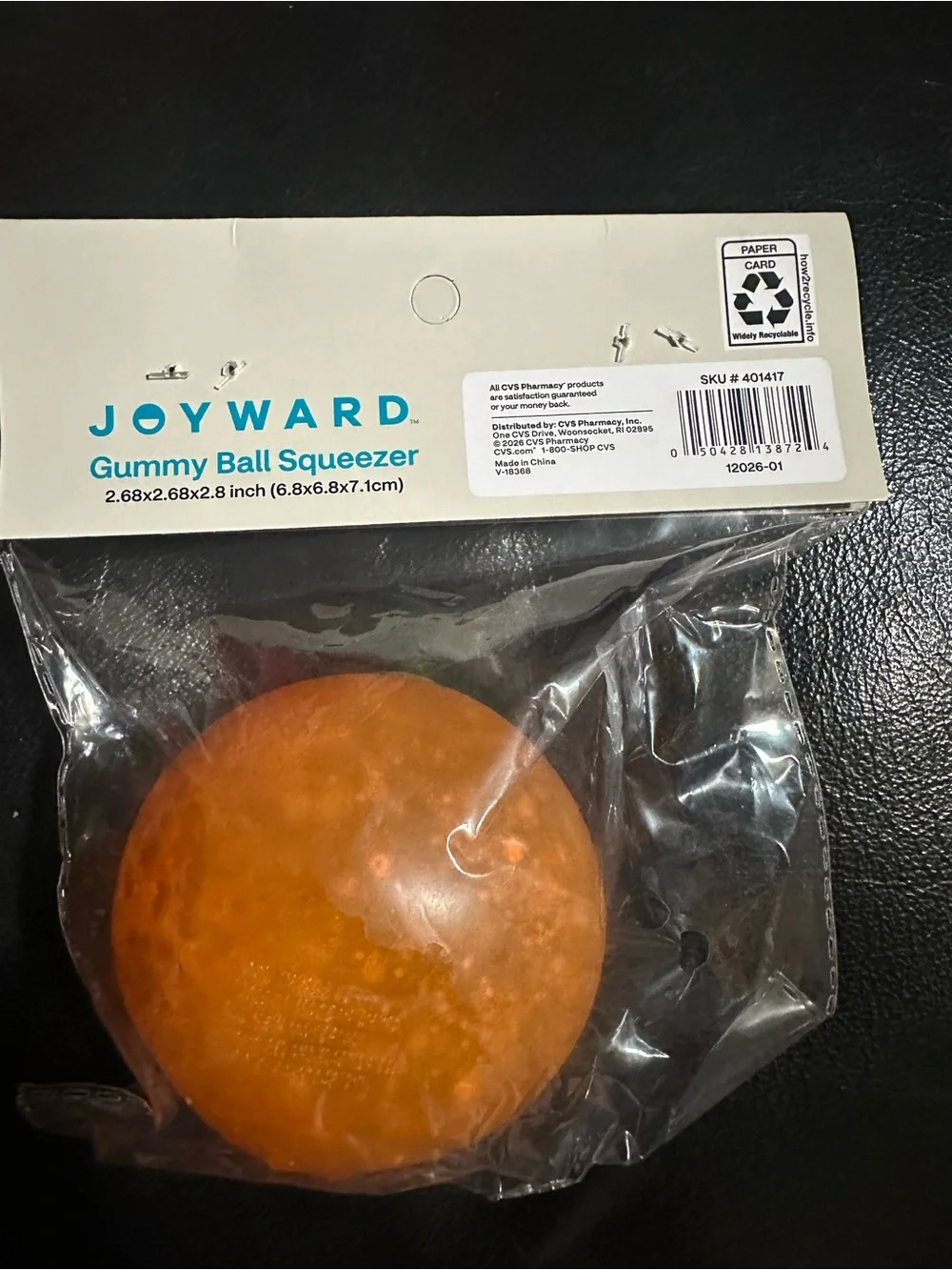 Joyward Gummy Ball Squeezer- Halloween Duo- Bat and Jack O Lantern fidget toy